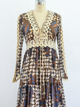 Gunne Sax Batik Maxi Dress Dress arcadeshops.com