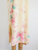 Upcycled Hand Painted Crepe Gown Dress arcadeshops.com