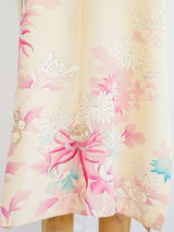 Upcycled Hand Painted Crepe Gown Dress arcadeshops.com