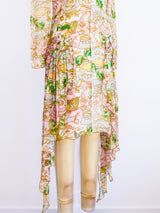Holly's Harp Floral Silk Chiffon Dress Dress arcadeshops.com