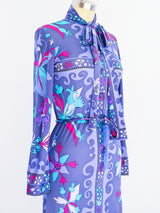Bessi Printed Silk Jersey Belted Dress Dress arcadeshops.com