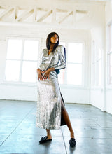 Estevez Sillver Sequin Column Dress Dress arcadeshops.com