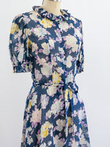 Albert Nipon Floral Cotton Gauze Dress Dress arcadeshops.com