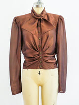 Ungaro Top with Rusched Waist Top arcadeshops.com