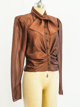 Ungaro Top with Rusched Waist Top arcadeshops.com