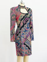 1990's Mosaic Pattern Mini Dress Dress arcadeshops.com