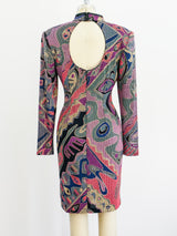 1990's Mosaic Pattern Mini Dress Dress arcadeshops.com