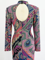 1990's Mosaic Pattern Mini Dress Dress arcadeshops.com