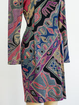 1990's Mosaic Pattern Mini Dress Dress arcadeshops.com