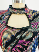 1990's Mosaic Pattern Mini Dress Dress arcadeshops.com