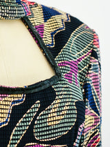 1990's Mosaic Pattern Mini Dress Dress arcadeshops.com