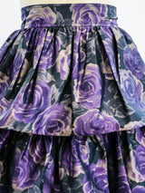 Ungaro Tiered Floral Skirt Skirt arcadeshops.com