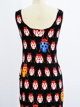 Gianni Versace Ladybug Print Tank Dress Dress arcadeshops.com