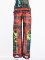 Jean Paul Gaultier Printed Mesh Ensemble Two Piece arcadeshops.com