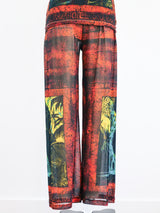 Jean Paul Gaultier Printed Mesh Ensemble Two Piece arcadeshops.com