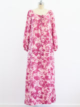 Yves Saint Laurent Floral Silk Maxi Dress Dress arcadeshops.com