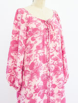 Yves Saint Laurent Floral Silk Maxi Dress Dress arcadeshops.com