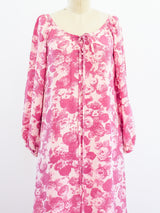 Yves Saint Laurent Floral Silk Maxi Dress Dress arcadeshops.com
