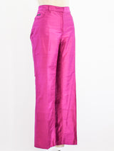 Dolce & Gabbana Hot Pink Silk Pants Bottom arcadeshops.com