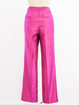 Dolce & Gabbana Hot Pink Silk Pants Bottom arcadeshops.com