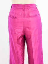 Dolce & Gabbana Hot Pink Silk Pants Bottom arcadeshops.com