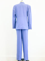 Periwinkle Double Breasted Pant Suit Two Piece arcadeshops.com
