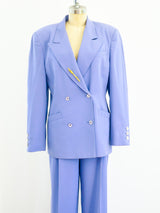 Periwinkle Double Breasted Pant Suit Two Piece arcadeshops.com