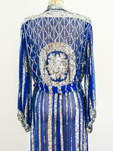Sequin Embellished Silk Chiffon Dress Dress arcadeshops.com