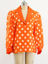 Givenchy Polka Dot Silk Top Top arcadeshops.com