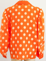 Givenchy Polka Dot Silk Top Top arcadeshops.com