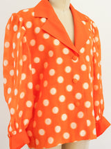 Givenchy Polka Dot Silk Top Top arcadeshops.com