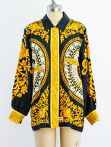 Escada Baroque Calendar Print Top Top arcadeshops.com