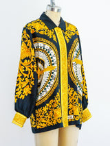 Escada Baroque Calendar Print Top Top arcadeshops.com