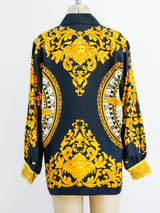 Escada Baroque Calendar Print Top Top arcadeshops.com