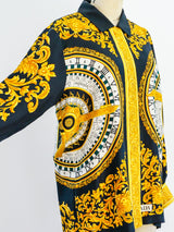 Escada Baroque Calendar Print Top Top arcadeshops.com