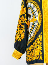 Escada Baroque Calendar Print Top Top arcadeshops.com