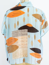 Louis Feraud Mid Century Print Top Top arcadeshops.com