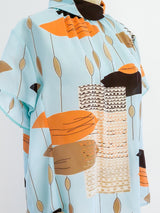 Louis Feraud Mid Century Print Top Top arcadeshops.com