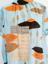 Louis Feraud Mid Century Print Top Top arcadeshops.com