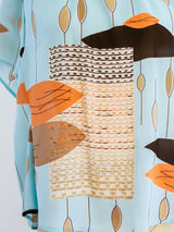 Louis Feraud Mid Century Print Top Top arcadeshops.com