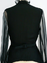 Christian Dior Couture Chiffon Jacket Top arcadeshops.com