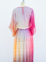 1970s Ombre Silk Chiffon Dress Dress arcadeshops.com