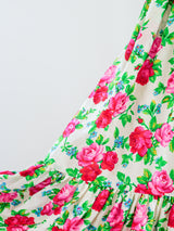 Spring 1977 YSL Rose Print Gown Dress arcadeshops.com