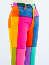 Watercolor Velvet Moschino Pants Bottom arcadeshops.com