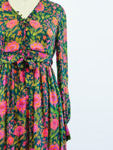 Judith Ann Tissue Silk Floral Dress Dress arcadeshops.com
