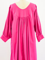 YSL Fushia Cotton Smock Dress Dress arcadeshops.com