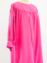 YSL Fushia Cotton Smock Dress Dress arcadeshops.com