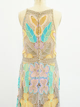 Pastel Pieced Hand Crocheted Sleeveless Dress Dress arcadeshops.com