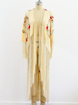 Silk Piano Shawl Duster With Fringe Dress arcadeshops.com