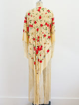 Silk Piano Shawl Duster With Fringe Dress arcadeshops.com